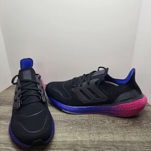 Adidas UltraBoost 22 Running Sneakers Men’s Size 14 Black Lucid Blue Running